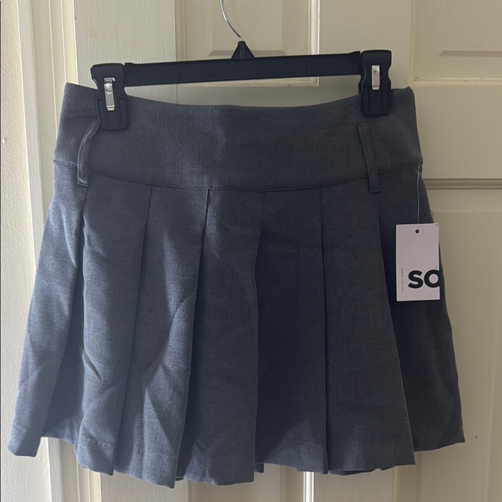 SO Gray Mini Skirt